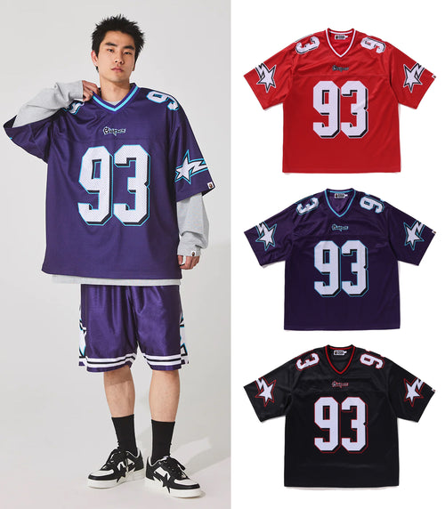 A BATHING APE FOOTBALL RELAXED FIT TEE