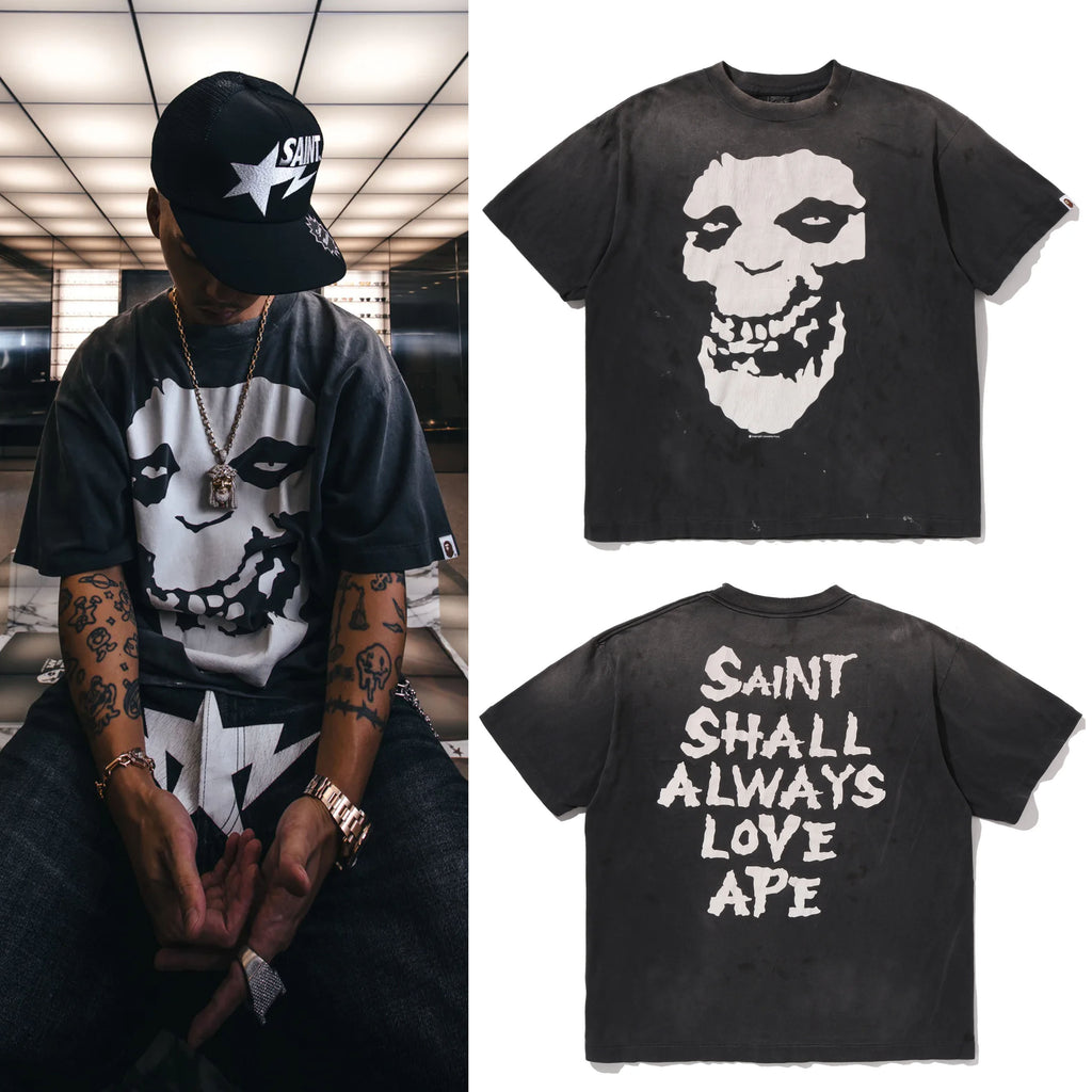 A BATHING APE BAPE x SAINT MXXXXXX S.S.A.L.A TEE – happyjagabee store
