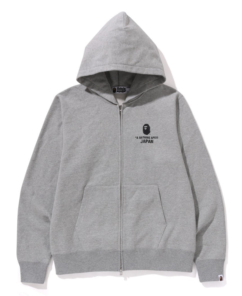 A BATHING APE JAPAN COLLEGE ZIP HOODIE A BATHING APE JAPAN COLLEGE ZIP HOODIE