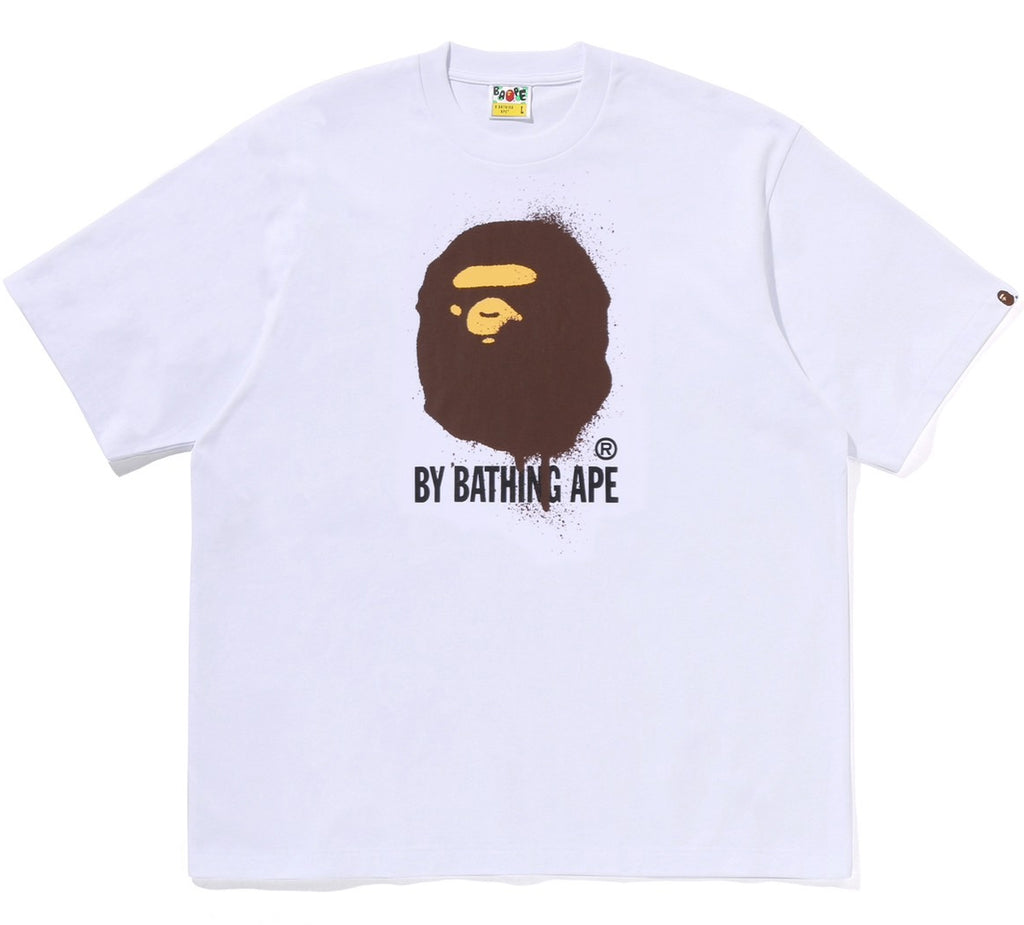 A BATHING APE SPRAY PRINT BY BATHING APE RELAXED FIT TEE