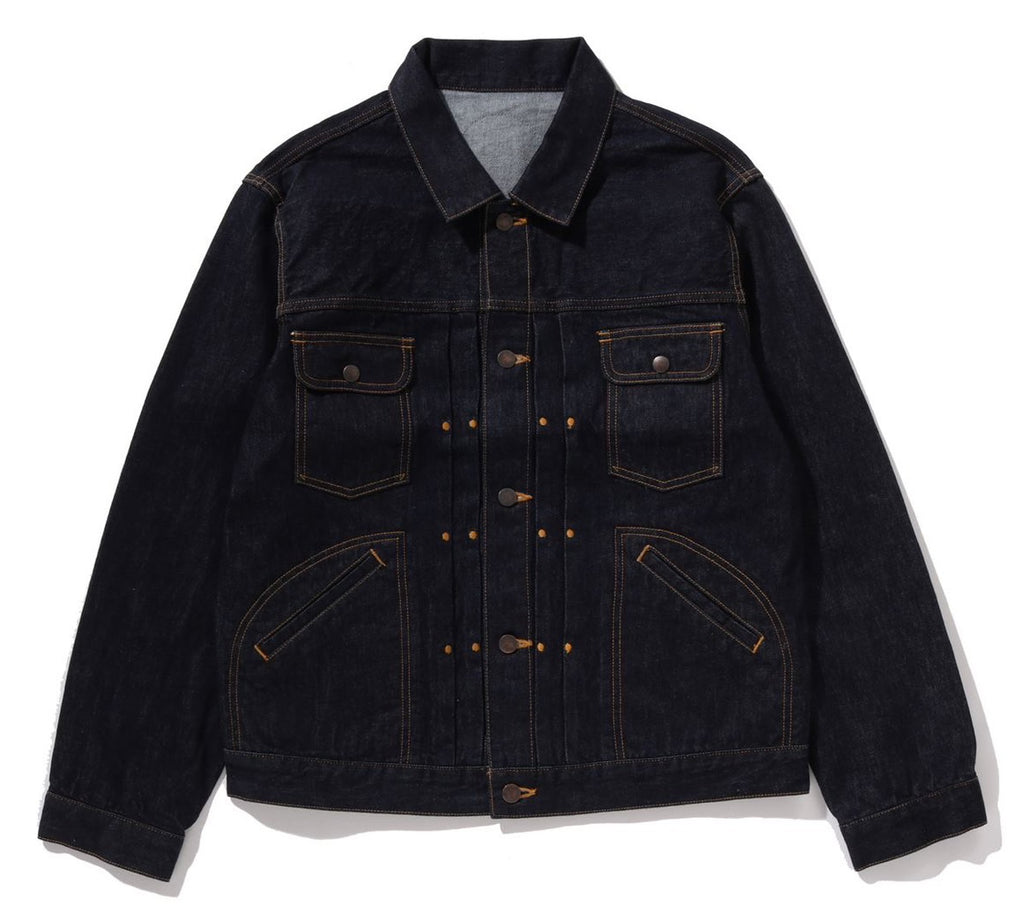 A BATHING APE CHAMPION DENIM JACKET – happyjagabee store