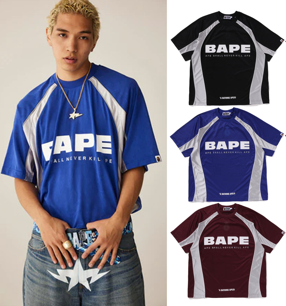 A BATHING APE SOLID CAMO JACQUARD MULTI LOGO RELAXED FIT