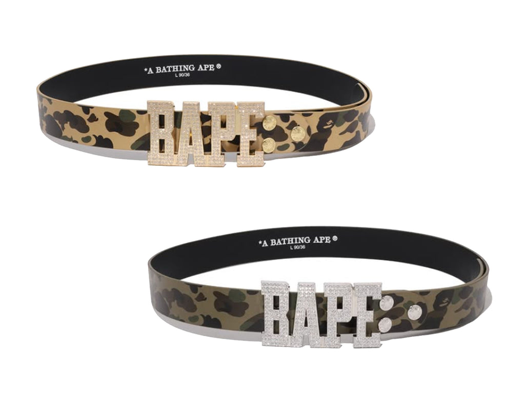 Sale! A BATHING APE 1ST CAMO BAPE LEATHER BELT – happyjagabee store