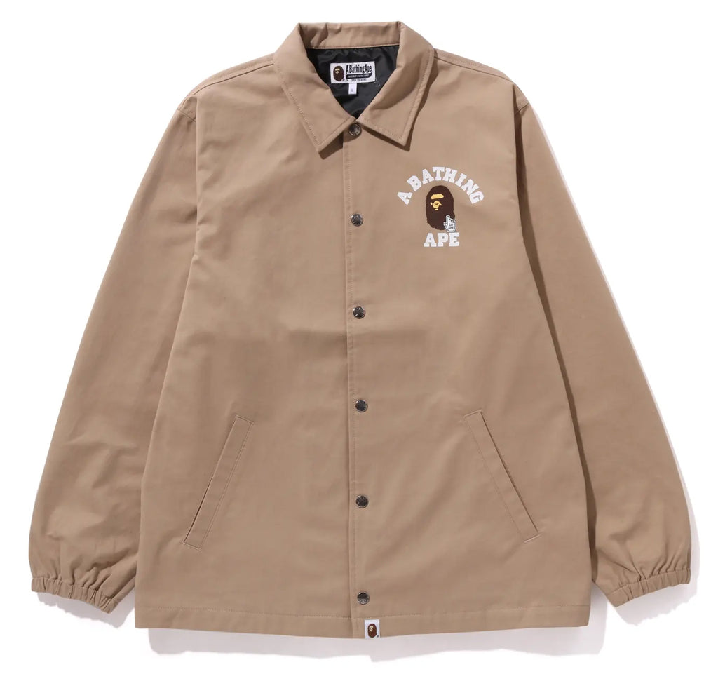 A BATHING APE ONLINE EXCLUSIVE GO APE POINTER COLLEGE COACH JACKET