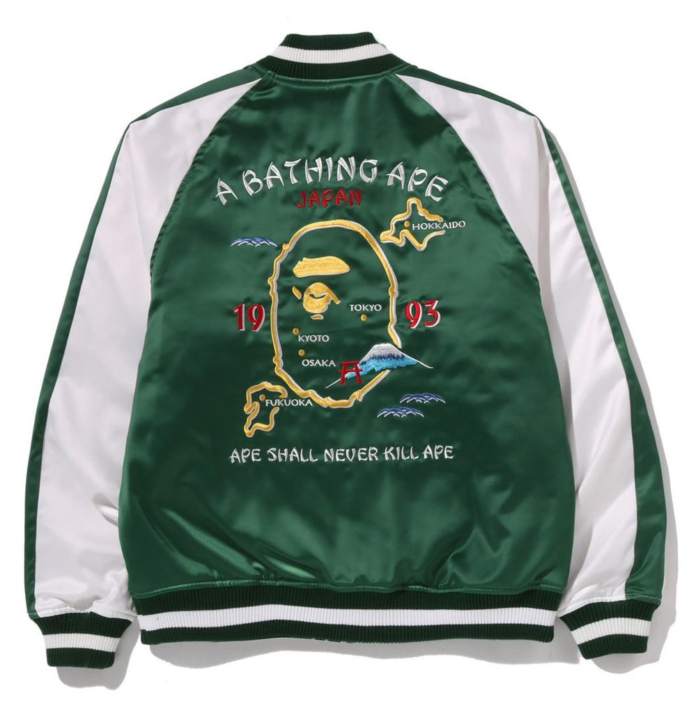 A BATHING APE JAPAN SOUVENIR JACKET