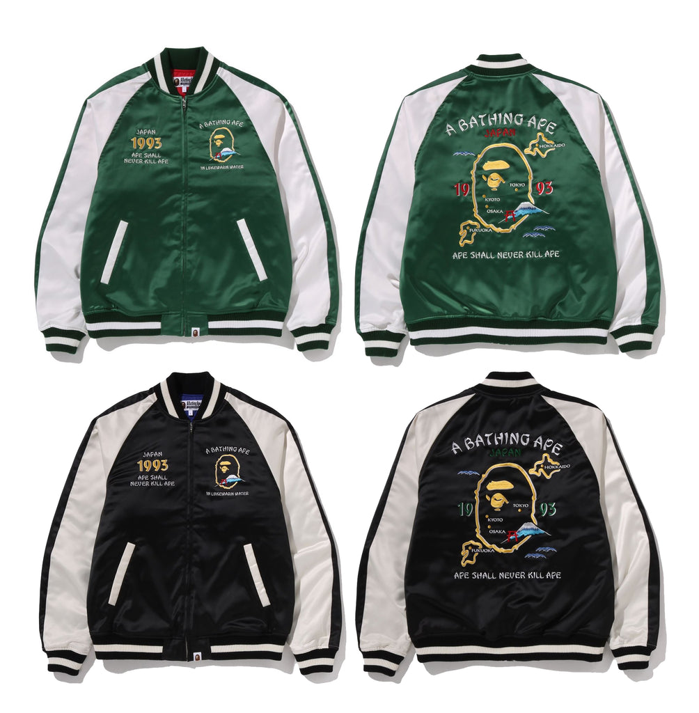 A BATHING APE JAPAN SOUVENIR JACKET – happyjagabee store