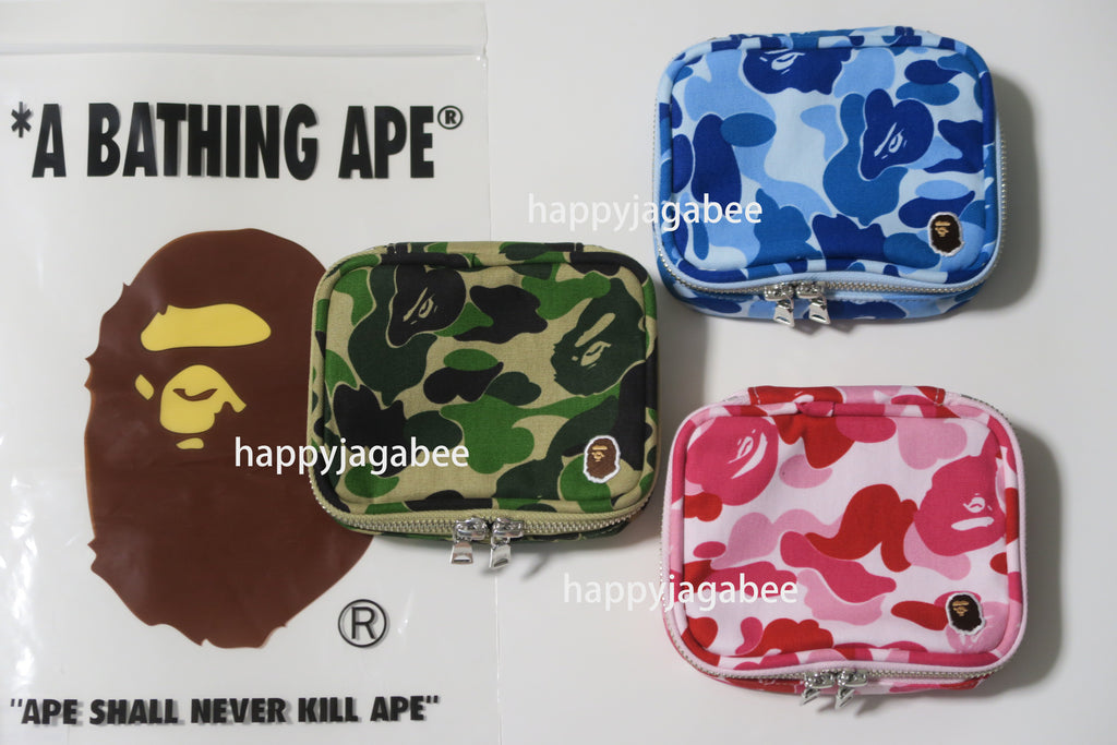 A BATHING APE ABC CAMO AMENITY POUCH – happyjagabee store