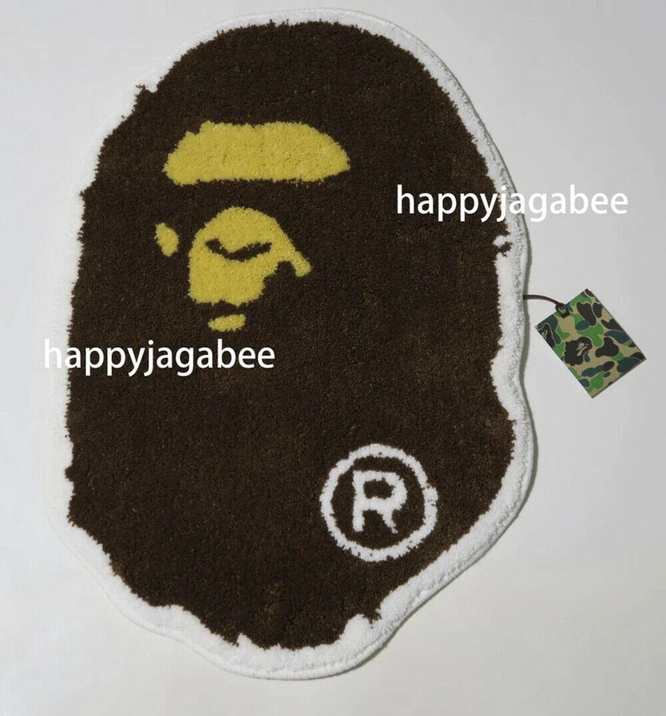 A BATHING APE APE HEAD RUG MAT – happyjagabee store