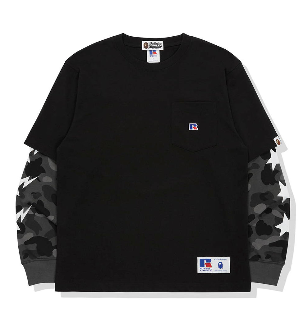 A BATHING APE × RUSSELL ATHLETIC BAPE x RUSSELL COLOR CAMO