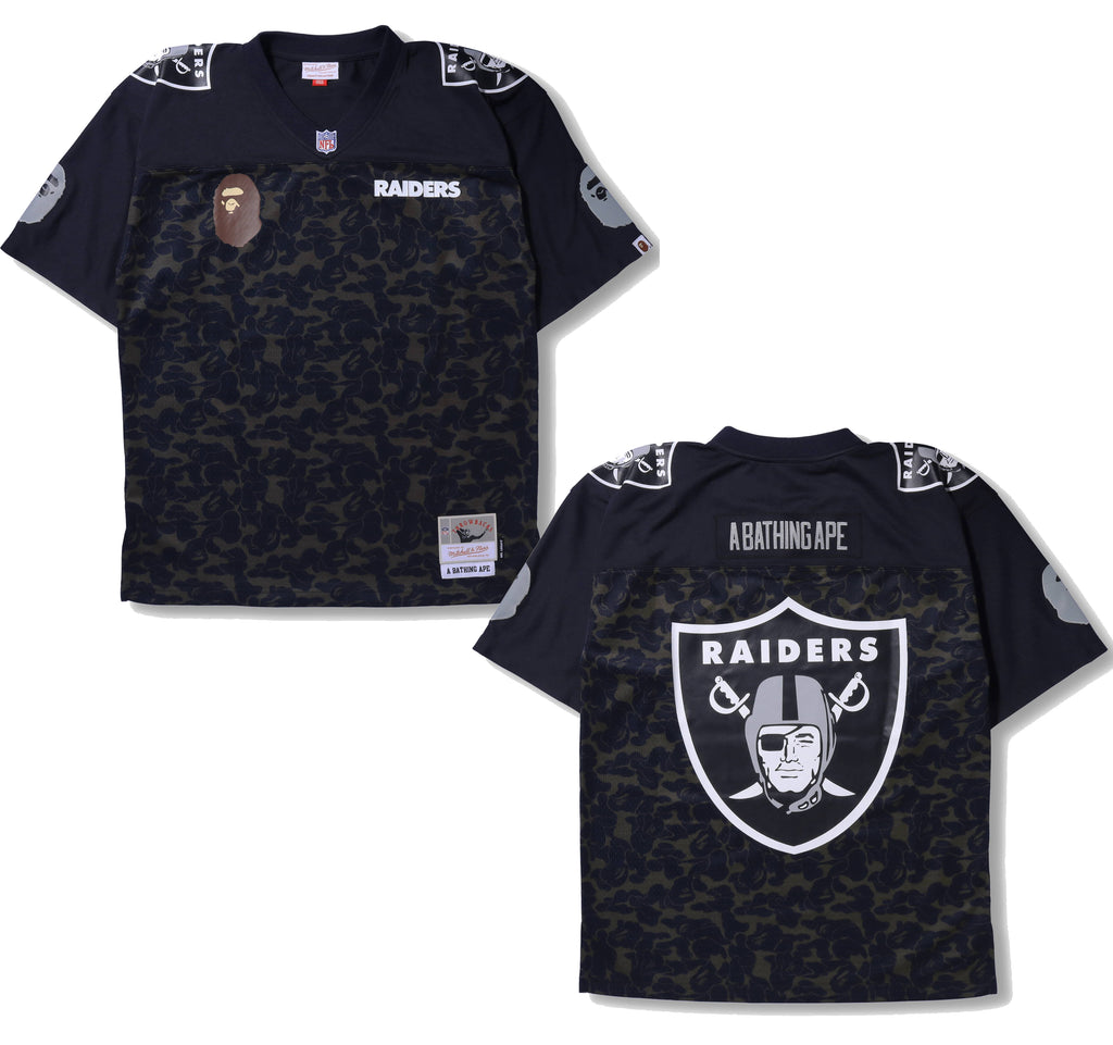 BAPE X Mitchell & Ness NFL Oakland Raiders Legacy Jersey Black for Men