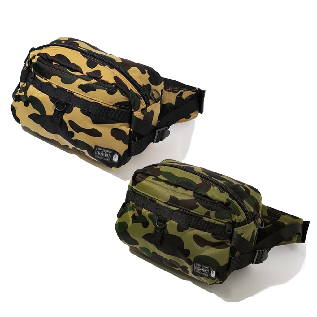 A BATHING APE PORTER 1ST CAMO WAIST BAG