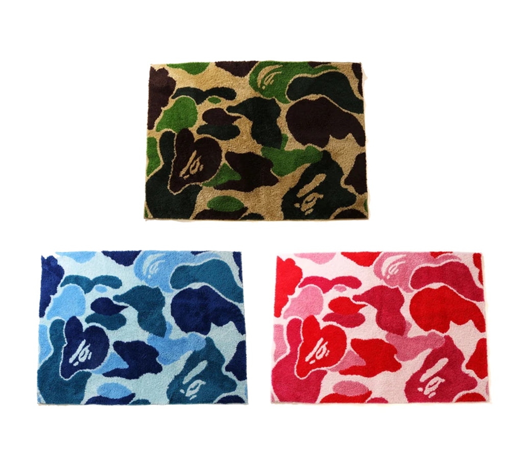 A BATHING APE ABC CAMO RUG MAT – happyjagabee store