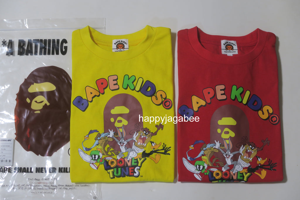 A BATHING APE BAPE KIDS LOONEY TUNES TEE