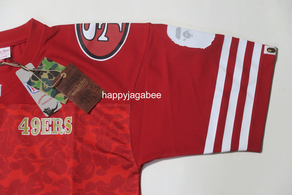 A BATHING APE NFL Legacy Jersey BAPE x MITCHELL & NESS SAN FRANCISCO  49ERS XL