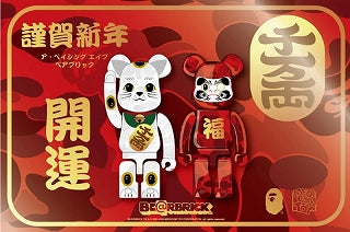 BE@RBRICK BAPE NEW YEAR MANEKINEKO & DARUMA