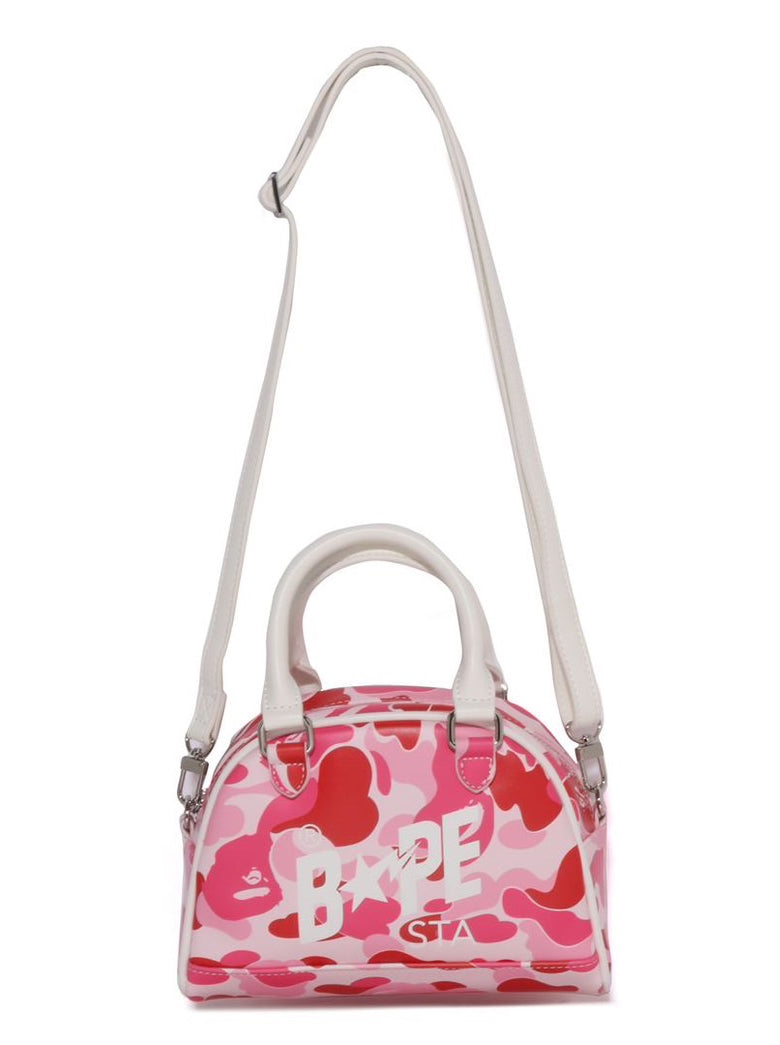 A BATHING APE Ladies' ABC CAMO MINI BOWLING BAG