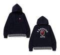 A BATHING APE BRUSH COLLEGE PULLOVER HOODIE