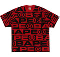 A BATHING APE LUX SPORT PATTERN OVERSIZED TEE