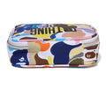 A BATHING APE MULTI CAMO NYC LOGO AMENITY POUCH
