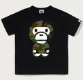 A BATHING APE BAPE KIDS 1ST CAMO BIG BABY MILO TEE