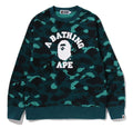 A BATHING APE COLOR CAMO COLLEGE CREWNECK SWEAT SHIRT - happyjagabee store