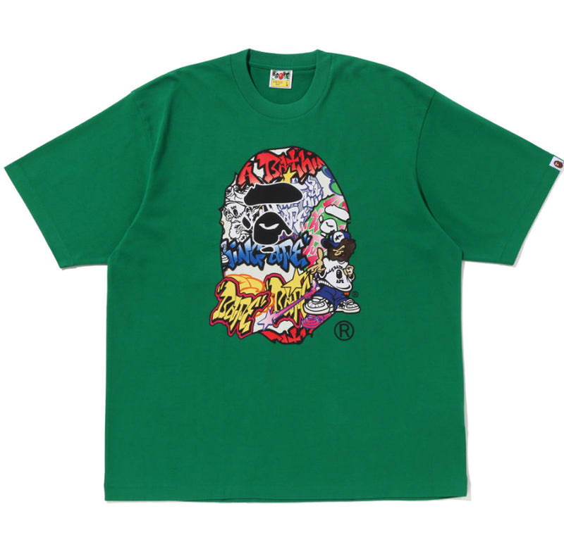 A BATHING APE LUX SPORT APE HEAD OVERSIZED TEE