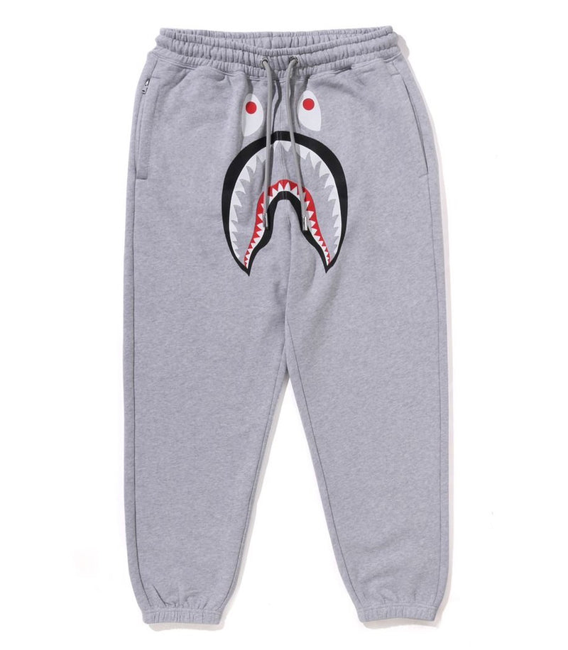 A BATHING APE SHARK RELAXED FIT SWEAT PANTS