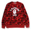 A BATHING APE COLOR CAMO COLLEGE CREWNECK SWEAT SHIRT - happyjagabee store