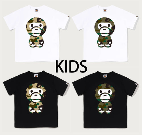 A BATHING APE BAPE KIDS 1ST CAMO BIG BABY MILO TEE