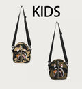 A BATHING APE BAPE KIDS 1ST CAMO MILO SHARK MINI SHOULDER BAG