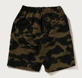 A BATHING APE BAPE KIDS 1ST CAMO SHARK BEACH SHORTS