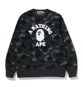 A BATHING APE COLOR CAMO COLLEGE CREWNECK SWEAT SHIRT - happyjagabee store