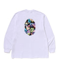 A BATHING APE ART CAMO APE HEAD RELAXED FIT L/S TEE