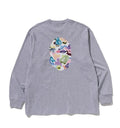 A BATHING APE ART CAMO APE HEAD RELAXED FIT L/S TEE