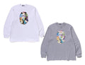A BATHING APE ART CAMO APE HEAD RELAXED FIT L/S TEE