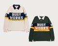 A BATHING APE BY BATHING APE STRIPED RUGBY SHIRT