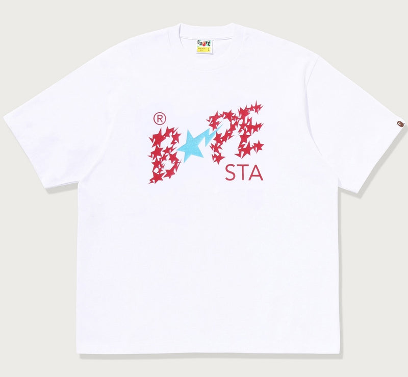 A BATHING APE METALLIC BAPE STA LOGO RELAXED FIT TEE