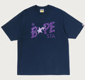 A BATHING APE METALLIC BAPE STA LOGO RELAXED FIT TEE