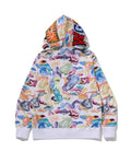 A BATHING APE ART CAMO SHARK FULL ZIP HOODIE