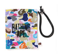 A BATHING APE MULTI CAMO NYC LOGO KINCHAKU BAG
