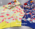 A BATHING APE Ladies' SCREEN CAMO SHARK FULL ZIP HOODIE