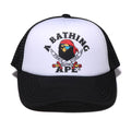 A BATHING APE APE CROSSBONE COLLEGE MESH CAP