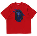 A BATHING APE APE HEAD MULTI PRINT TEE