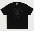A BATHING APE TONAL COLLEGE RELAXED FIT TEE