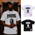 A BATHING APE BAPE x M&N NBA NEW JERSEY NETS TEE