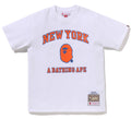 A BATHING APE BAPE x M&N NBA NEW YORK KNICKS TEE