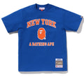 A BATHING APE BAPE x M&N NBA NEW YORK KNICKS TEE
