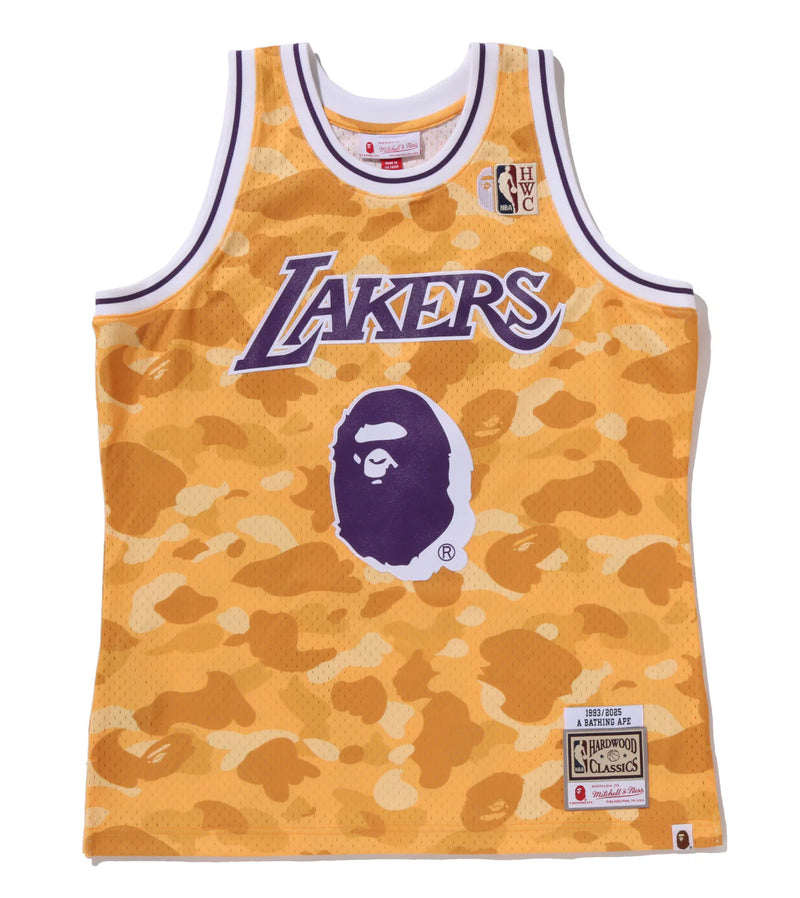 A BATHING APE BAPE x M&N NBA LOS ANGELS LAKERS SWINGMAN JERSEY