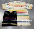 A BATHING APE GRADIENT RAINBOW STRIPE ONE POINT TEE