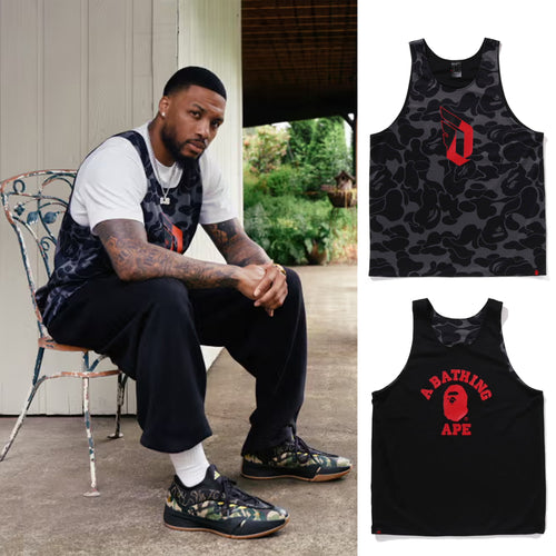 A BATHING APE BAPE x adidas DAME BAPE REVERSIBLE MESH TOP
